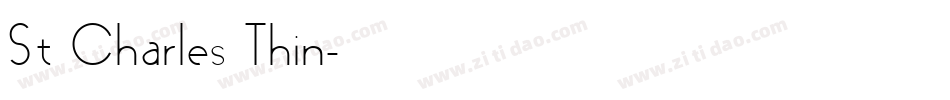 St Charles Thin字体转换